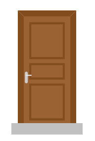 茶色の扉