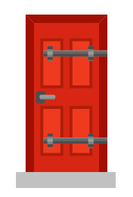 赤色の扉